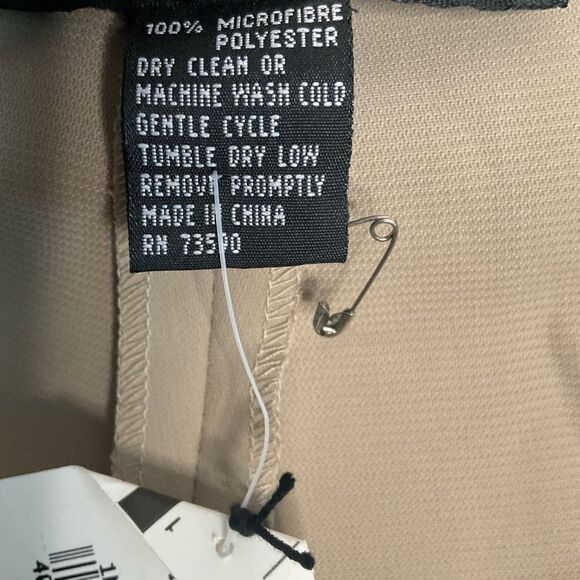 Yansi Fugel Dress Pants Women’s Size 14 Tan Wide Leg Microfiber‎ NEW - Picture 4 of 8